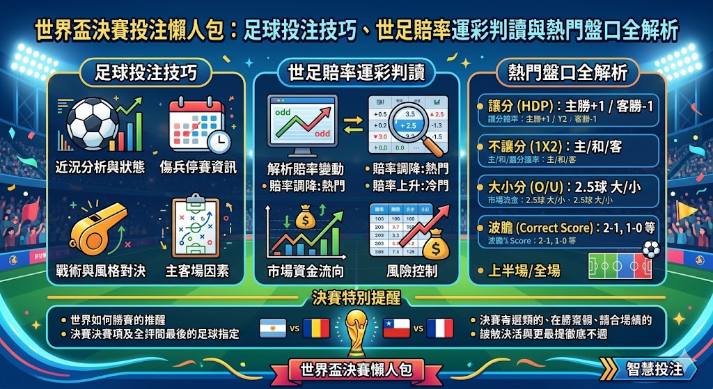 世界盃決賽投注懶人包